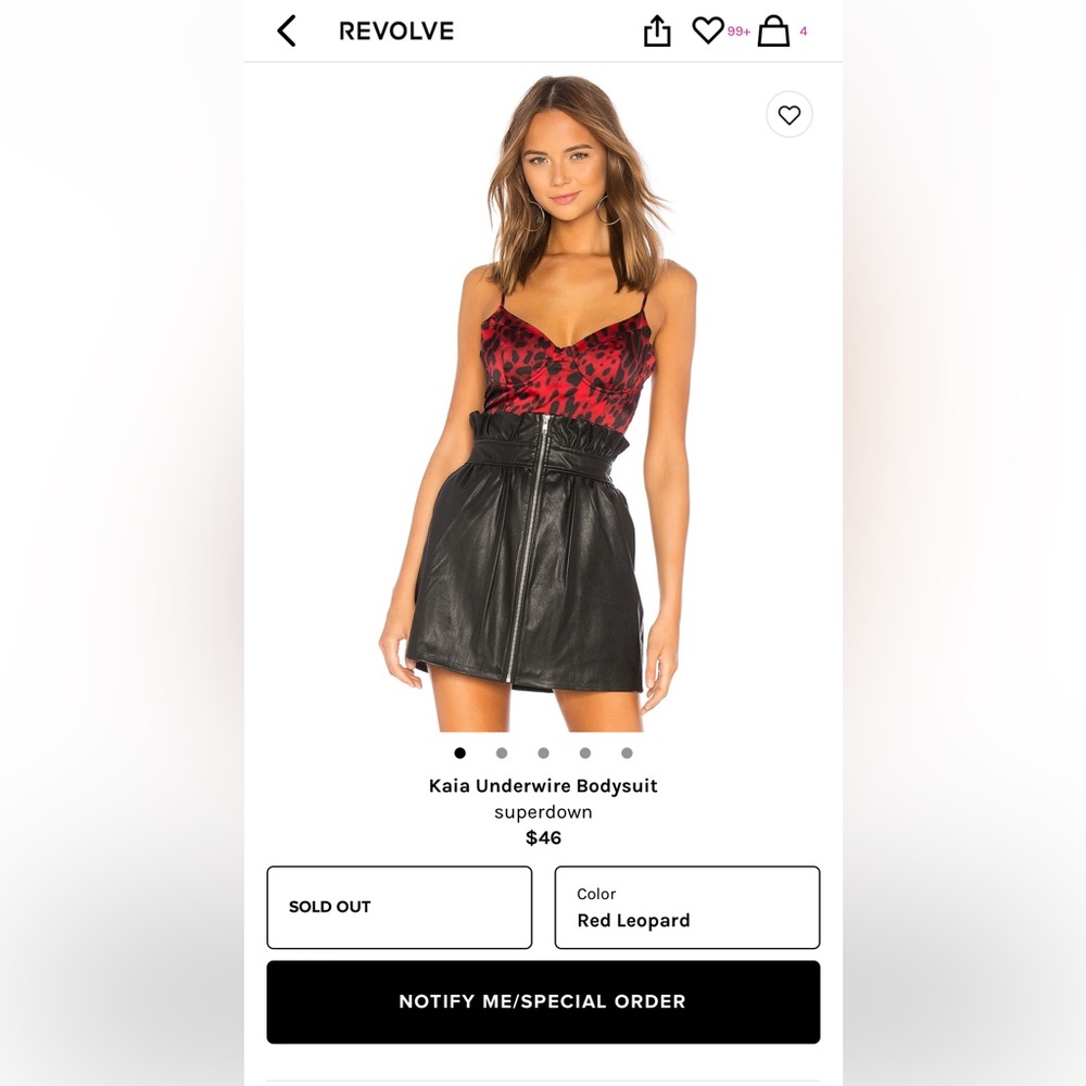 REVOLVE Kaia Superdown Underwire Bodysuit
